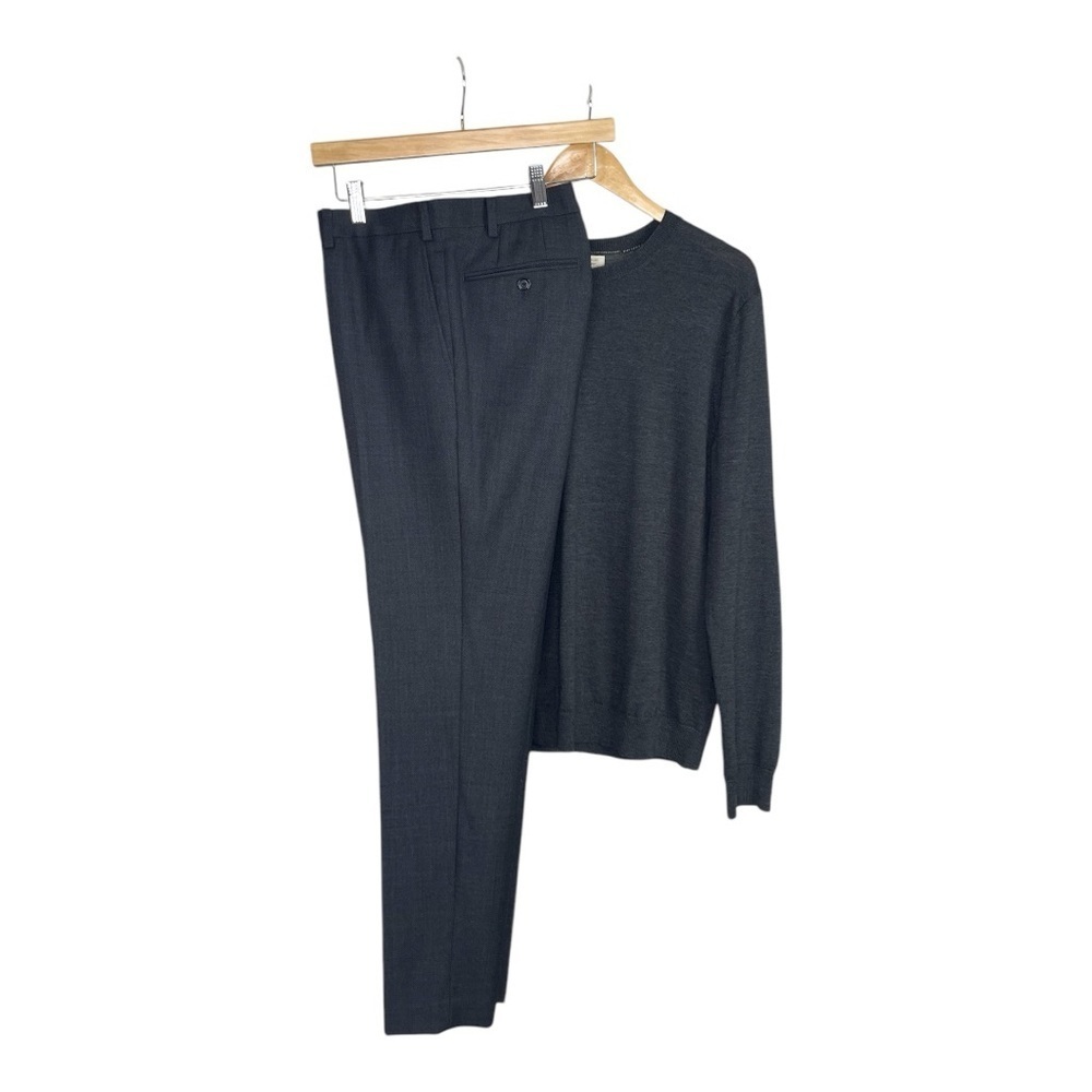 Indochino Men's Classic Custom Made Charcoal Gray Dress Pants